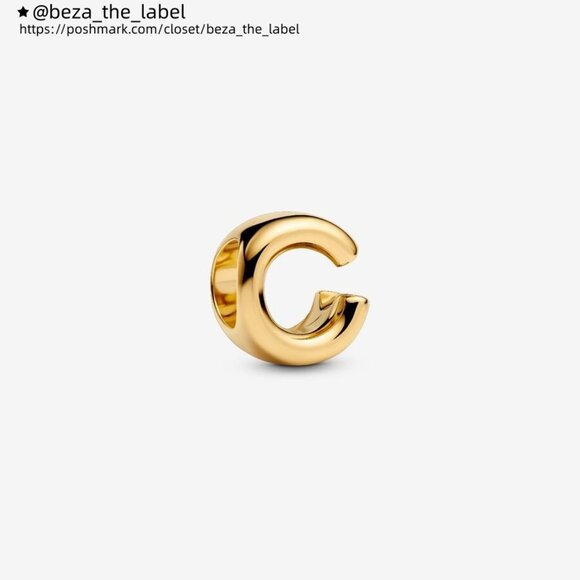 Pandora Letter C Alphabet Mini Charm|Pendant - Picture 1 of 2